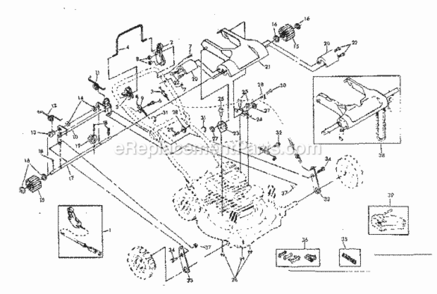 Page B Diagram and Parts List for 917372111  Craftsman Lawn Mower