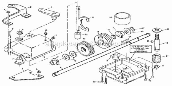 Page C Diagram and Parts List for 917372180  Craftsman Lawn Mower