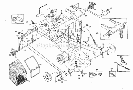 Part Location Diagram of 48010 Generac Gearbox Assembly
