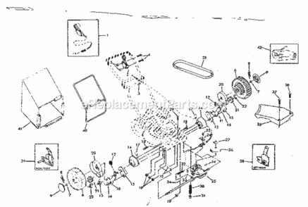 Part Location Diagram of 48031 Craftsman Gear Case
