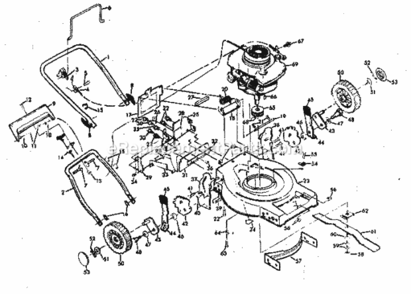 Part Location Diagram of 83688 Craftsman Gear Case As