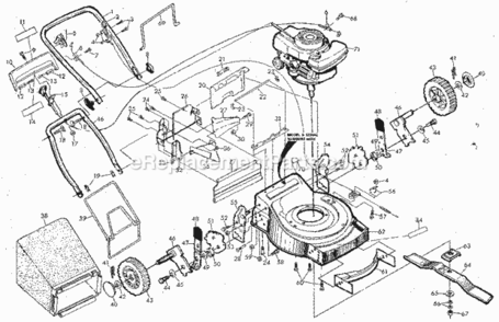 Part Location Diagram of 87595 Craftsman Baffle
