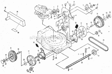 Page B Diagram and Parts List for 917372230  Craftsman Lawn Mower