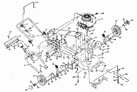Page A Diagram and Parts List for 917372250  Craftsman Lawn Mower