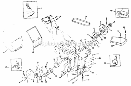 Page C Diagram and Parts List for 917372250  Craftsman Lawn Mower