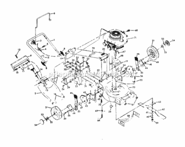 Page A Diagram and Parts List for 917372251  Craftsman Lawn Mower