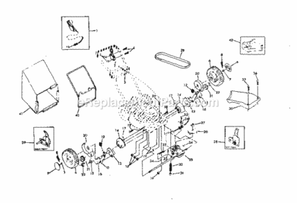 Page C Diagram and Parts List for 917372251  Craftsman Lawn Mower