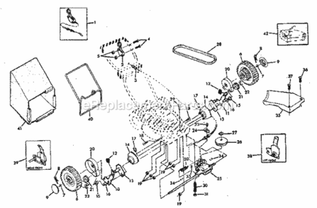 Part Location Diagram of 48094 Craftsman Cable Kit