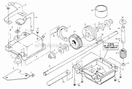 Page C Diagram and Parts List for 917372272  Craftsman Lawn Mower