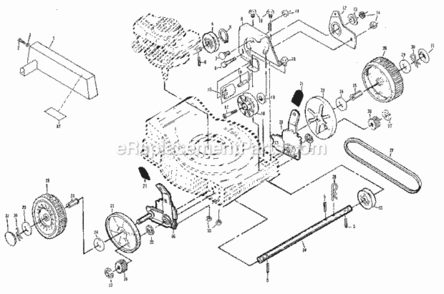 Page B Diagram and Parts List for 917372280  Craftsman Lawn Mower