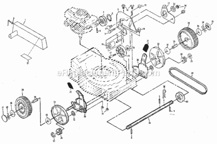 Page B Diagram and Parts List for 917372281  Craftsman Lawn Mower