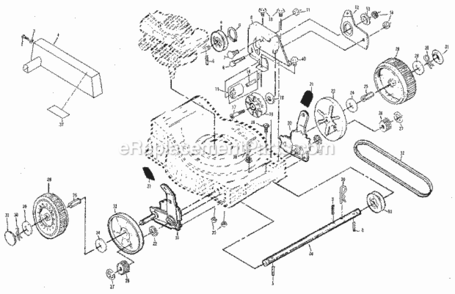 Page B Diagram and Parts List for 917372282  Craftsman Lawn Mower