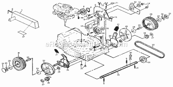 Page B Diagram and Parts List for 917372285  Craftsman Lawn Mower