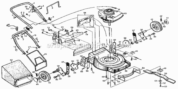 Part Location Diagram of 701144X417 Craftsman Handle Bracket Assembly