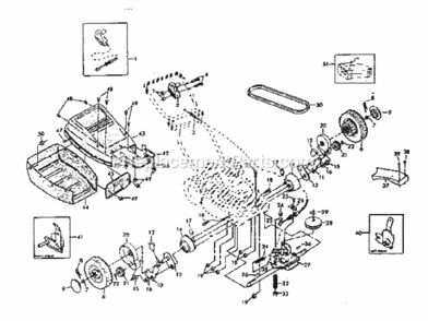 Page B Diagram and Parts List for 917372301  Craftsman Lawn Mower