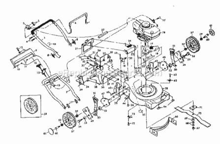 Page A Diagram and Parts List for 917372302  Craftsman Lawn Mower