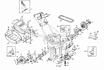 Page B Diagram and Parts List for 917372302  Craftsman Lawn Mower
