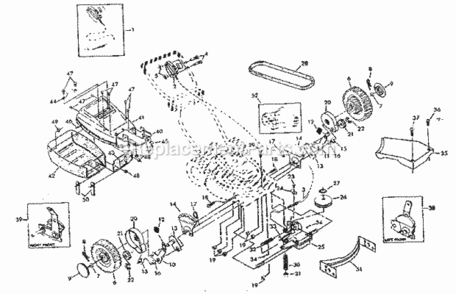 Part Location Diagram of 87251 Generac 25 Kw, 1-Phase Stator