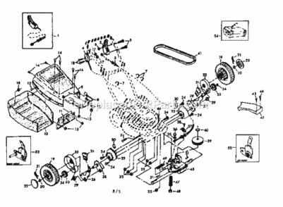Page B Diagram and Parts List for 917372350  Craftsman Lawn Mower