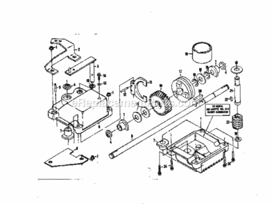 Page C Diagram and Parts List for 917372350  Craftsman Lawn Mower