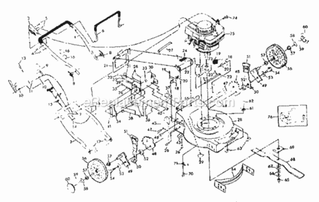 Page B Diagram and Parts List for 917372352  Craftsman Lawn Mower