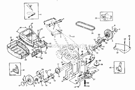 Page B Diagram and Parts List for 917372400  Craftsman Lawn Mower