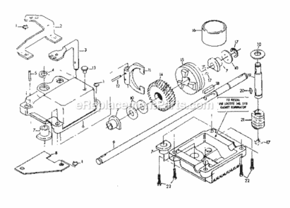 Page D Diagram and Parts List for 917372401  Craftsman Lawn Mower