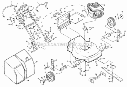 Page A Diagram and Parts List for 917372451  Craftsman Lawn Mower