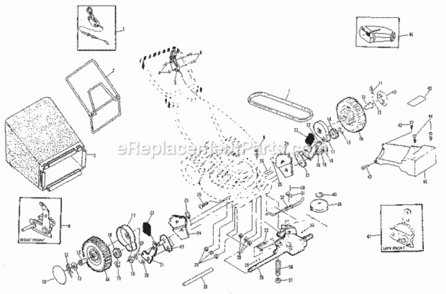Page B Diagram and Parts List for 917372460  Craftsman Lawn Mower