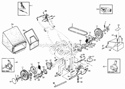 Page B Diagram and Parts List for 917372470  Craftsman Lawn Mower
