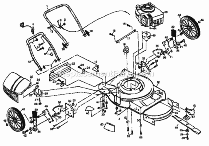 Page A Diagram and Parts List for 917372810  Craftsman Lawn Mower