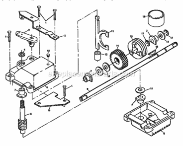 Page C Diagram and Parts List for 917372830  Craftsman Lawn Mower