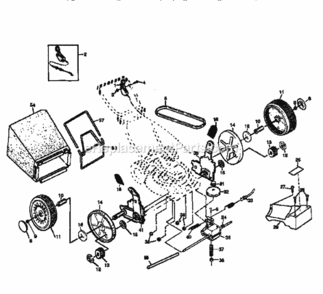 Page B Diagram and Parts List for 917372832  Craftsman Lawn Mower