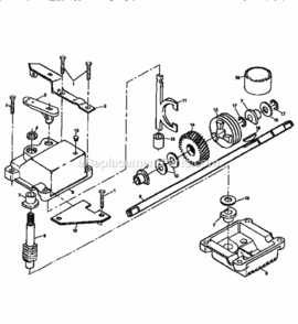 Page C Diagram and Parts List for 917372832  Craftsman Lawn Mower