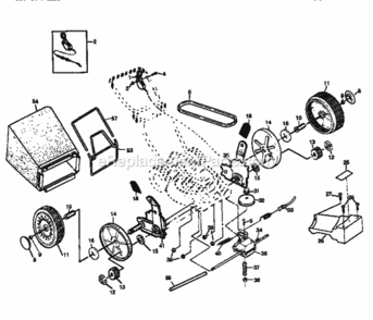 Page B Diagram and Parts List for 917372841  Craftsman Lawn Mower
