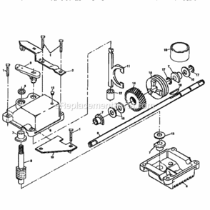 Page C Diagram and Parts List for 917372841  Craftsman Lawn Mower
