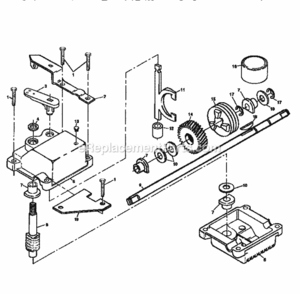 Page C Diagram and Parts List for 917372852  Craftsman Lawn Mower