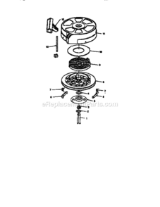 Page E Diagram and Parts List for 917372854  Craftsman Lawn Mower