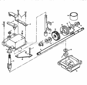 Page C Diagram and Parts List for 917372861  Craftsman Lawn Mower
