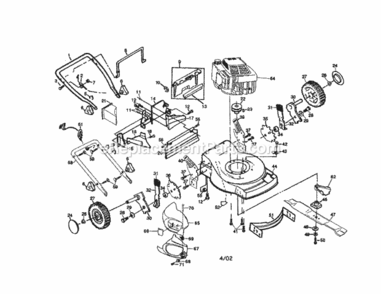 Page A Diagram and Parts List for 917372862  Craftsman Lawn Mower
