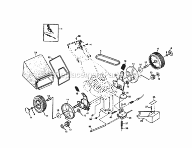 Page B Diagram and Parts List for 917372862  Craftsman Lawn Mower