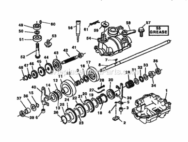 Page C Diagram and Parts List for 917372870  Craftsman Lawn Mower