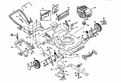 Page A Diagram and Parts List for 917372871  Craftsman Lawn Mower