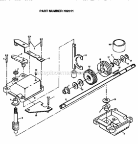 Page C Diagram and Parts List for 917372881  Craftsman Lawn Mower