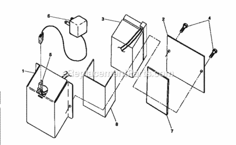 Page D Diagram and Parts List for 917372881  Craftsman Lawn Mower