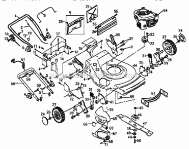 Page A Diagram and Parts List for 917372892  Craftsman Lawn Mower