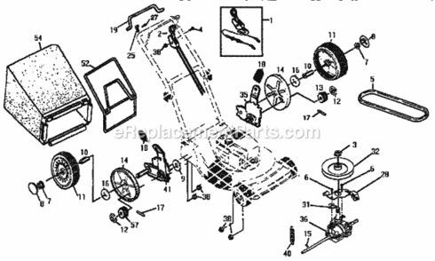 Page B Diagram and Parts List for 917372892  Craftsman Lawn Mower