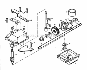 Page C Diagram and Parts List for 917372920  Craftsman Lawn Mower