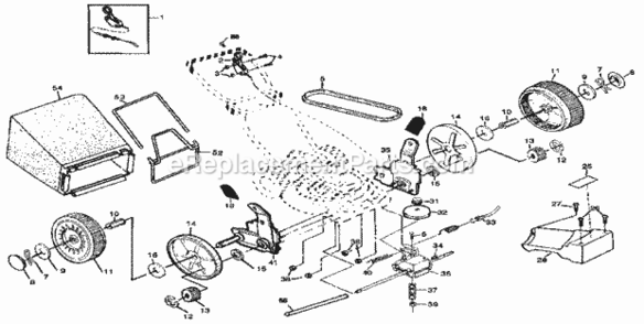 Page B Diagram and Parts List for 917373270  Craftsman Lawn Mower
