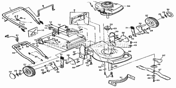 Part Location Diagram of 700926 Briggs and Stratton ROTOR